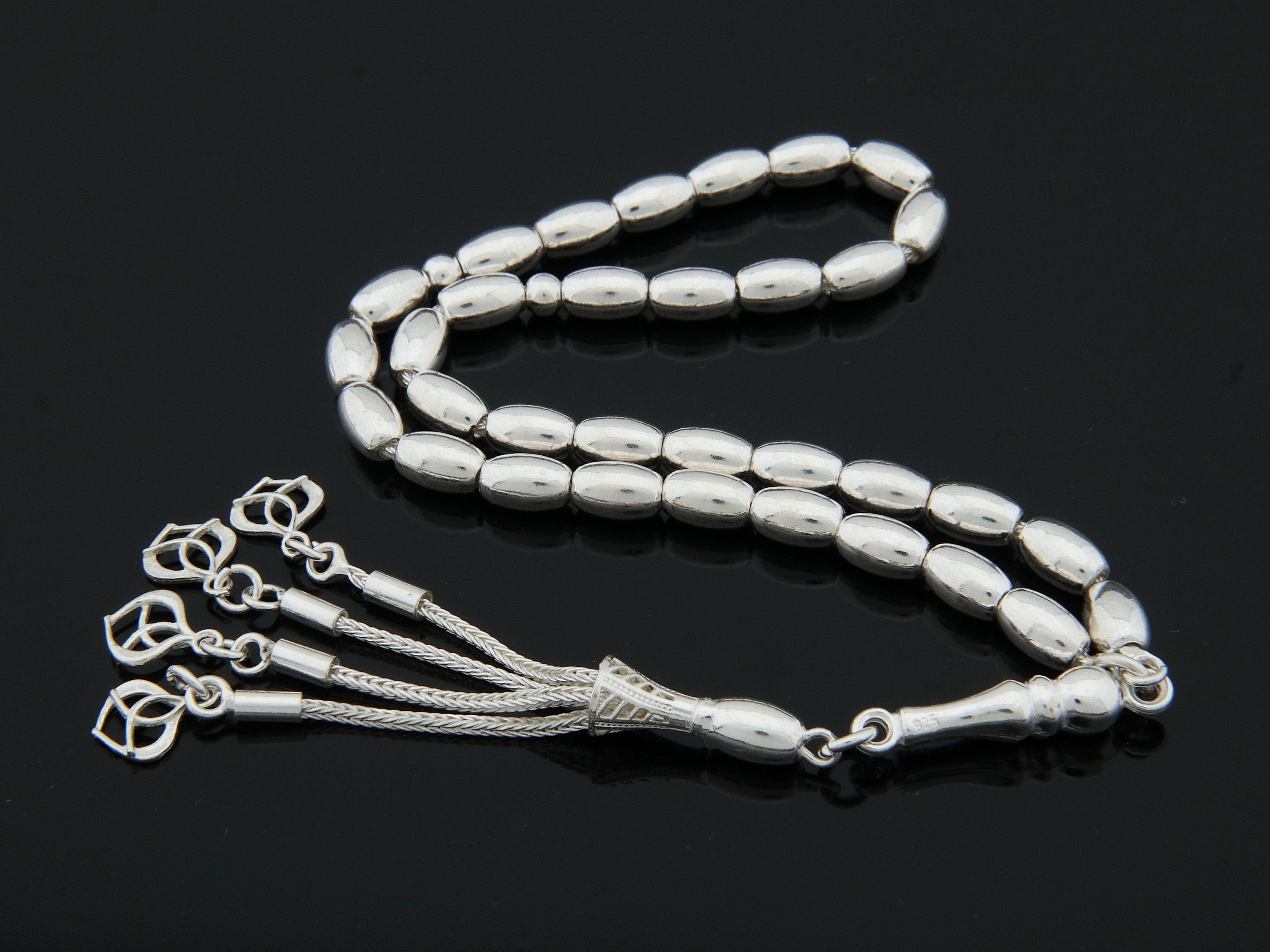 元値5万 sefr masu bode beams ツイード 925 Sterling Silver 33 Islamic Prayer Beads Misbaha Tesbih Tasbih