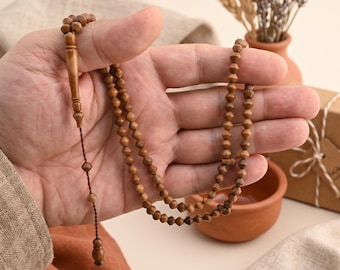 Small Kuka tree 99 beads Tasbih, Islamic prayer beads for muslim Misbaha worry 201465