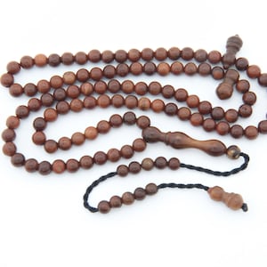 Small Kuka tree natural 99 beads Tasbih Islamic prayer beads for muslim Misbaha 201373 Tasbeeh Tesbih Rosary Tespih Piassava seed Gift