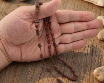 Handcrafted Kuka Wood 33 Beads Tasbih, Misbaha, Islamic Prayer Beads 201437