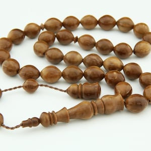 Big Natural Kuka tree 33 beads Islamic prayer beads for muslim Misbaha  worry 201347 Tasbih Tasbeeh Tesbih kuka tasbih  Rosary Original Real