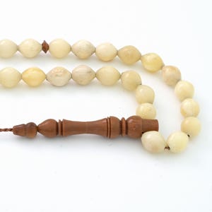 Kuka imam and Camel bone 33 beads Islamic Prayer Beads Misbaha from Turkey 302140 Tasbih Tasbeeh Tesbih Rosary, islamic rosary
