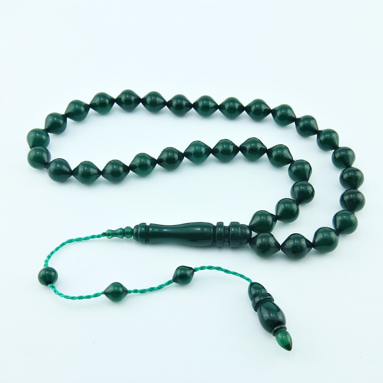 Green Color 33 Beads Islamic Prayer Beads Misbaha Rosary - Etsy