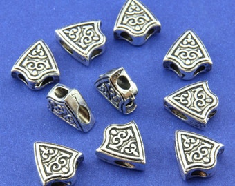 10 pcs For making prayer Triangular three holes tibet silver Prayer Beads 402102 Tasbih Tasbeeh Tesbih, Tasbih Accessory, rosary accessories
