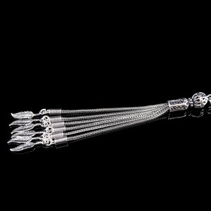 Metal tassel 925 silver Prayer Beads Misbaha 710364 Tasbih Tasbeeh Tesbih, Tasbih Accessory, sterling silver tassel