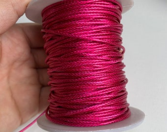 Fuchsia leather cord, 2 yards (6 ft.), necklace cord, bracelet co