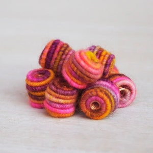 Small Handmade Fabric Bead Textile Fabric for Craft Jewelry Designs