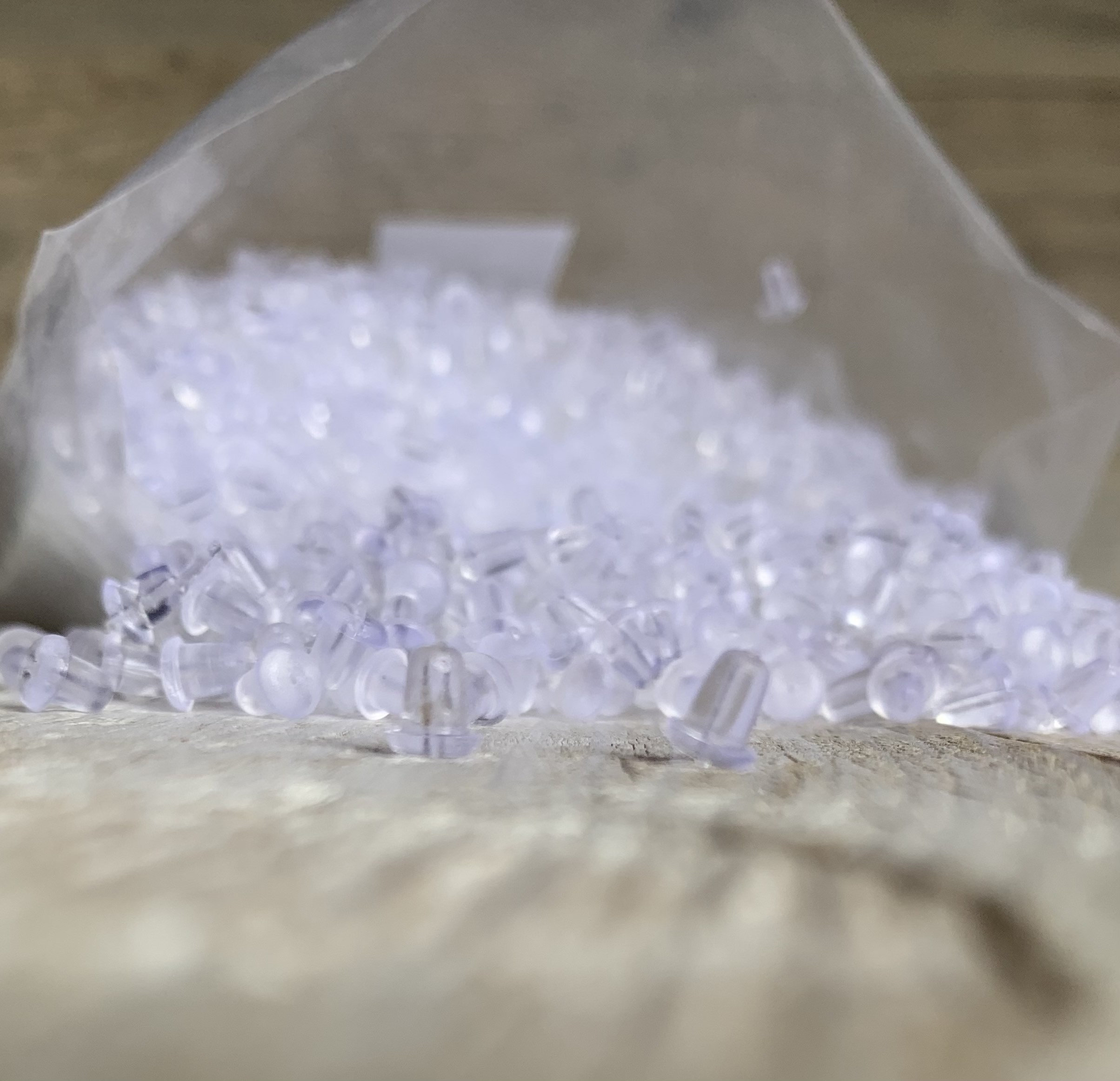 MEMOFYND 9 paia di orecchini trasparente in plastica, ipoallergenici, orecchini invisibili, Resina