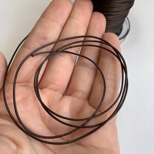 Brown Faux Leather Cord, 5 yards, Necklace cord, bracelet cord image 2