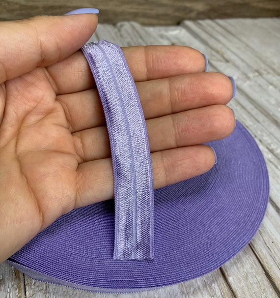 5/8 Fold Over Elastic Lavender 3 Yard