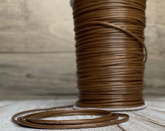 Brown faux leather cord, 2 yards (6 feet), necklace cord, bracelet cord
