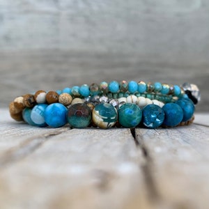Hippie chic bohemian fashion boho bracelet, stack bohemian beaded arm candies