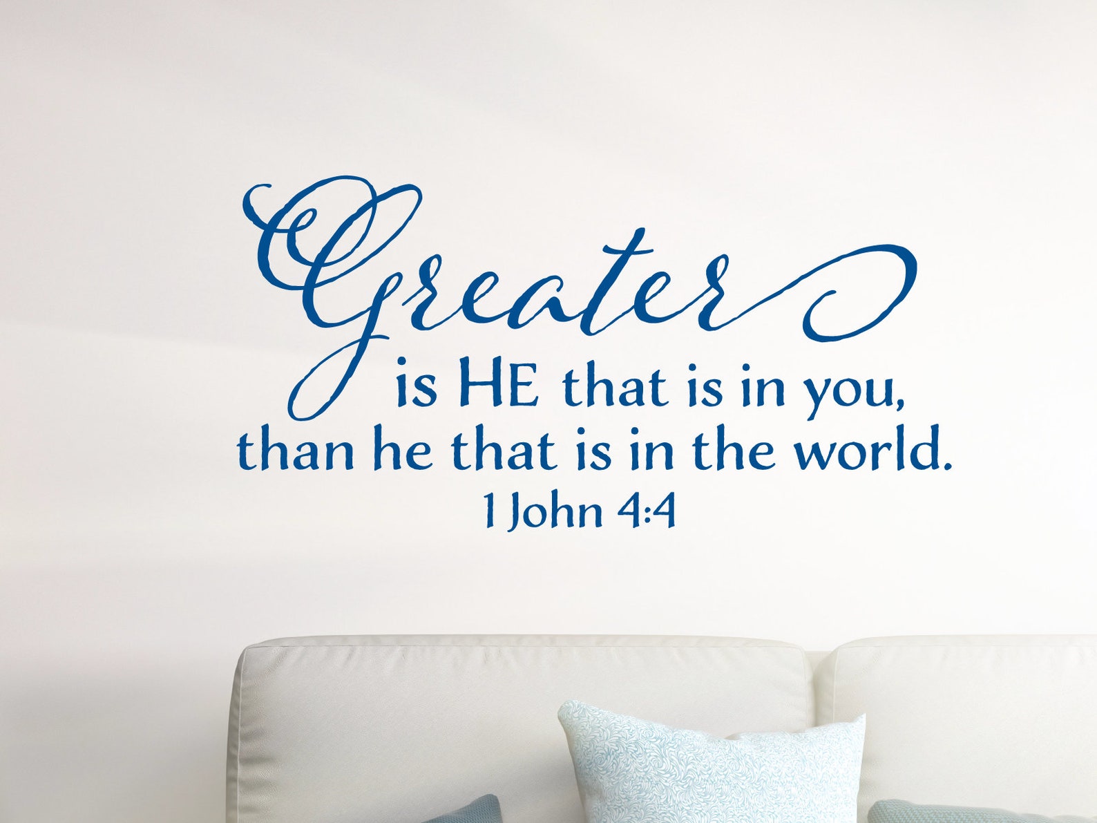 Greater is he that is in you than he that is in the world 1 etsy