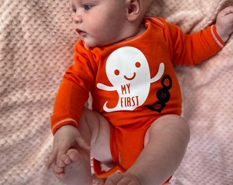 Halloween baby grow, First halloween, babys first halloween