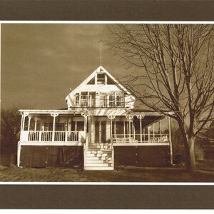 Cottage in sepia - Fotokarte