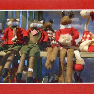 Animais de Natal - cartão fotográfico