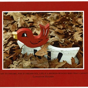Langston Hughes quote - photo card