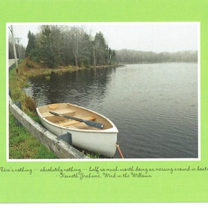 Kenneth Grahame Wind in the Willows quote - photo card