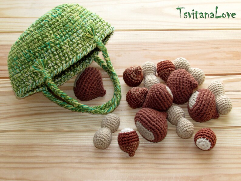 Hazelnut Crochet 1 Pc Nuts Eco Friendly Toy Hazelnuts Etsy