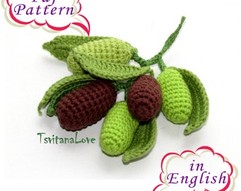 Olive branch Crochet Pattern PDF in English. 32 photos, 12 pages.Detailed description of crochet with photos of the process