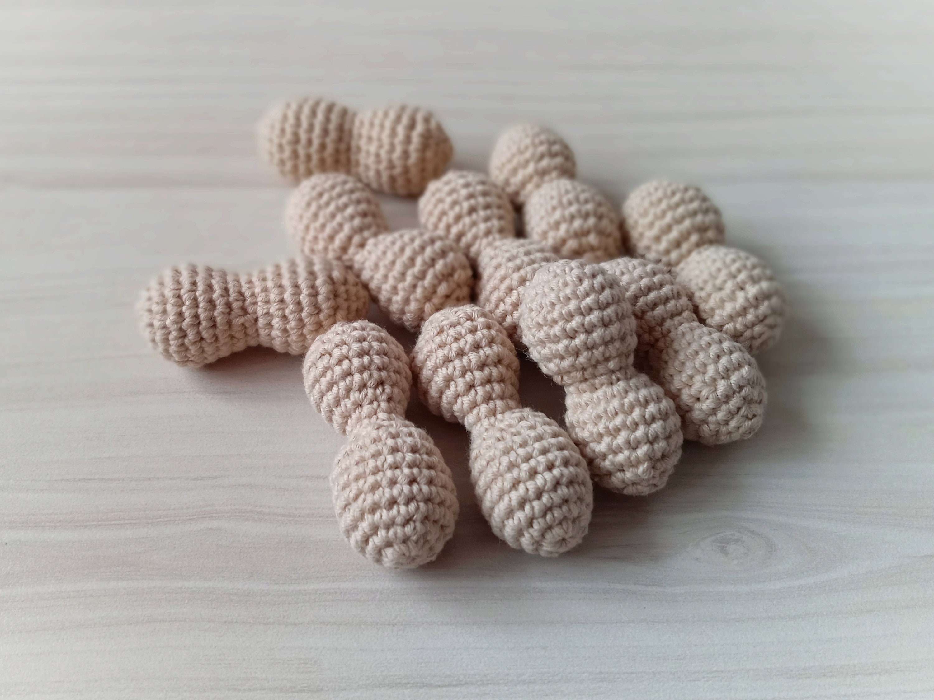 Peanut crochet (1 pc+). Nuts Eco friendly toy. Play food. TsvitanaLove. Handcraft. Stuffed nuts, play kitchen, cooking