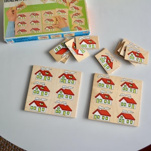 Vintage MCM 60s Memory Game. Milton Bradley Card Matching Game With Eames Mid Century Illustrations. Ravensburger Germany Vintage Retro Toys