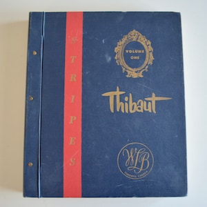 Vintage Retro Richard Thibaut Wallpaper Sample Book. 1960s 1970s Stripes Wallpaper Samples. Home Designer Scenographer Stage Designer Props