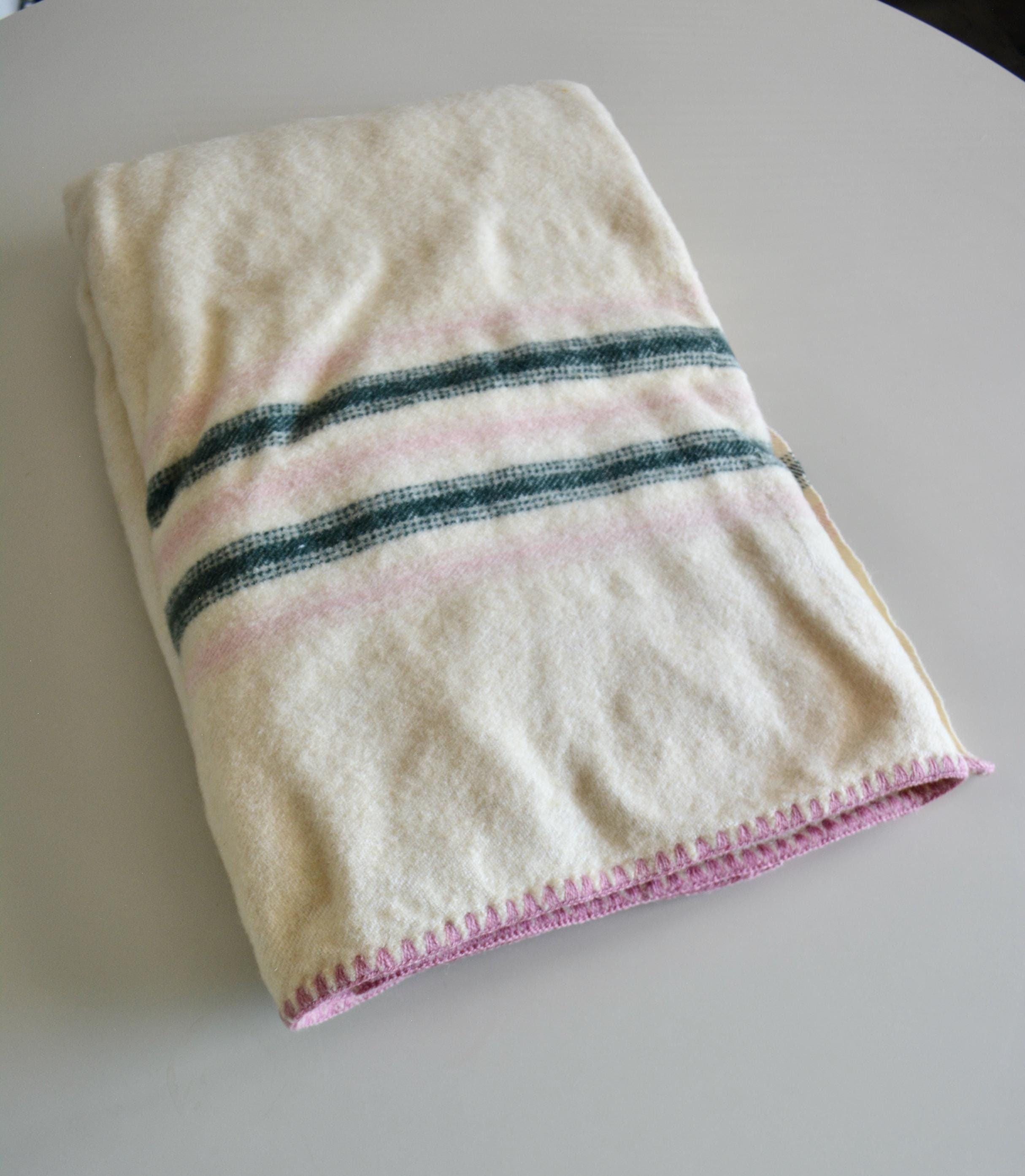Vintage Hudson Bay Wool Stripe Blanket - Etsy