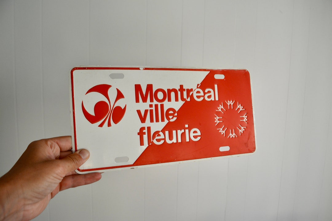 Vintage Mid Century 60s Car License Plate. Montreal Expo 67 Etsy