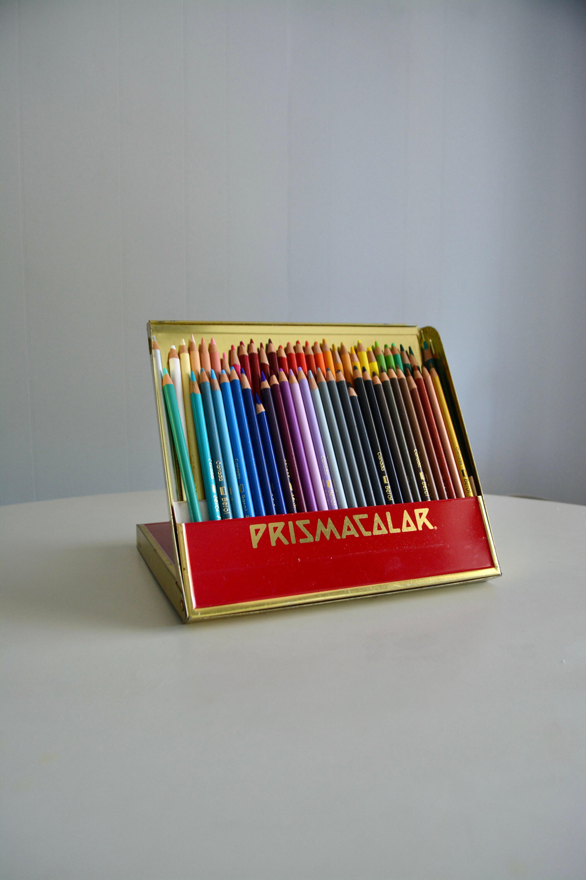Vintage Set of 58 Berol Prismacolor Colouring Pencil Crayons
