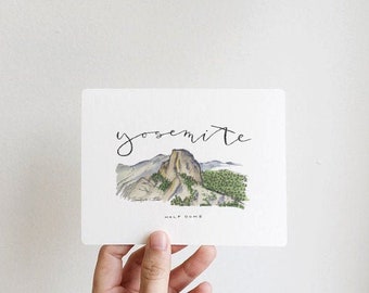 Yosemite National Park , California Postcard (Half Dome)