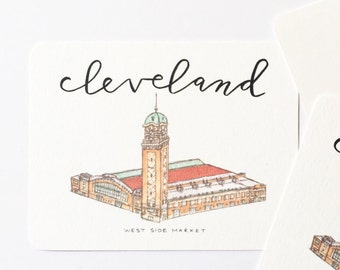 Cleveland, Ohio Postcard (West Side Market)