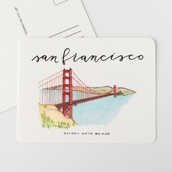 San Francisco, California Postcard (Golden Gate Bridge)