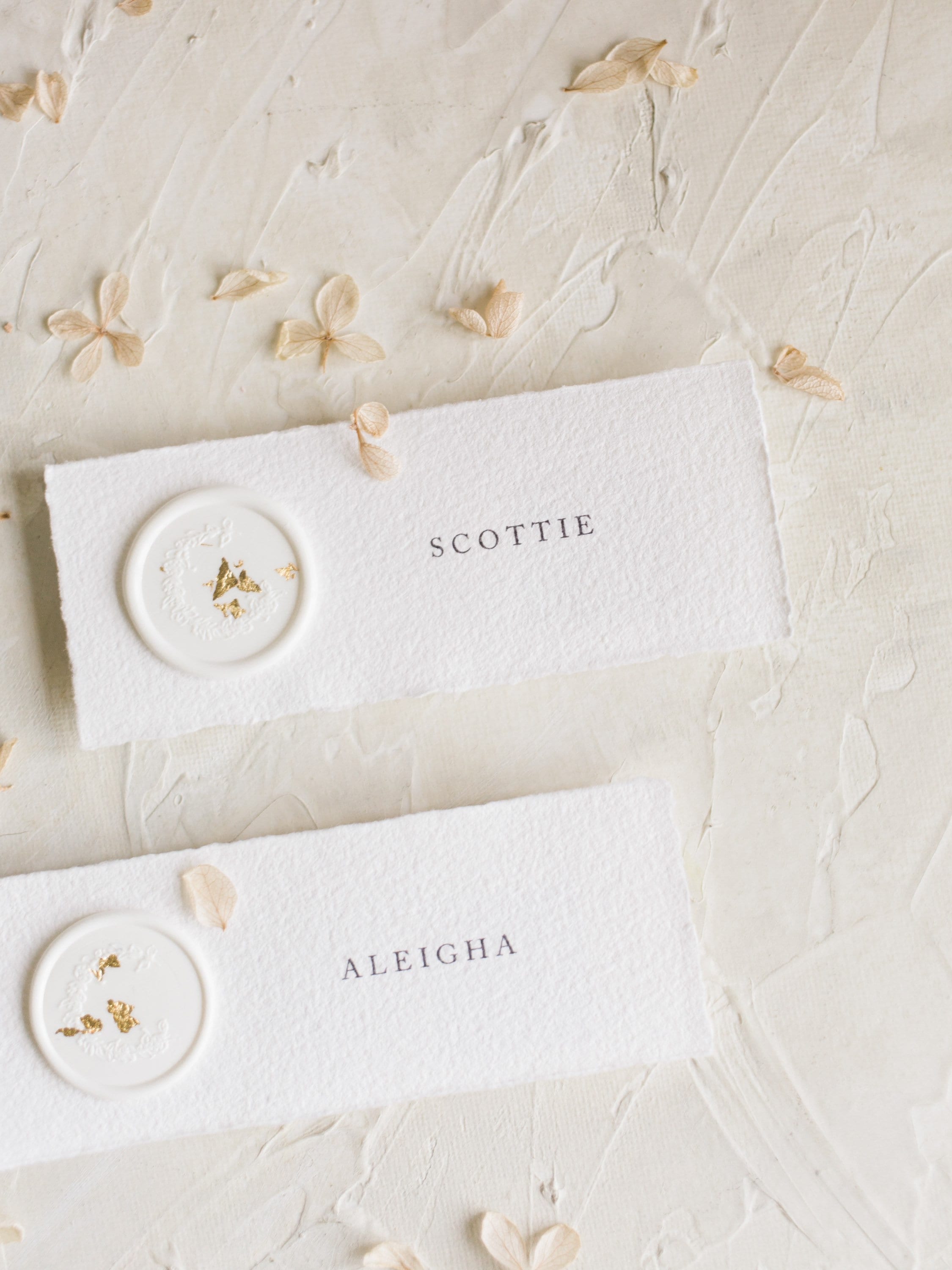 Paper Name Tag With Wax Seal / Customized Name / Nametag/ Tags ...