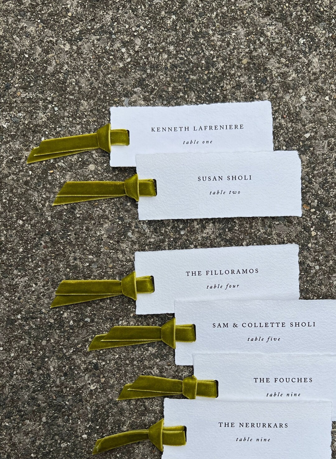 Velvet Ribbon Paper Name Tag / Customized Name / Nametag/ Tags ...