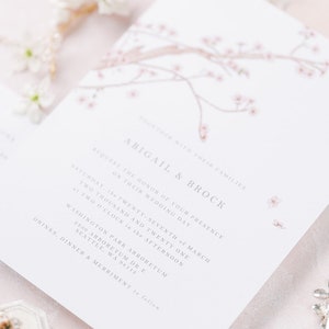 Cherry Blossom / Sakura Festival Wedding Invitations, Full Invite Suite, Save the Dates imagem 10