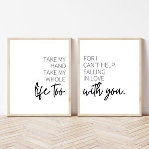 For I Can&#39;t Help Falling in Love With You Digital Print