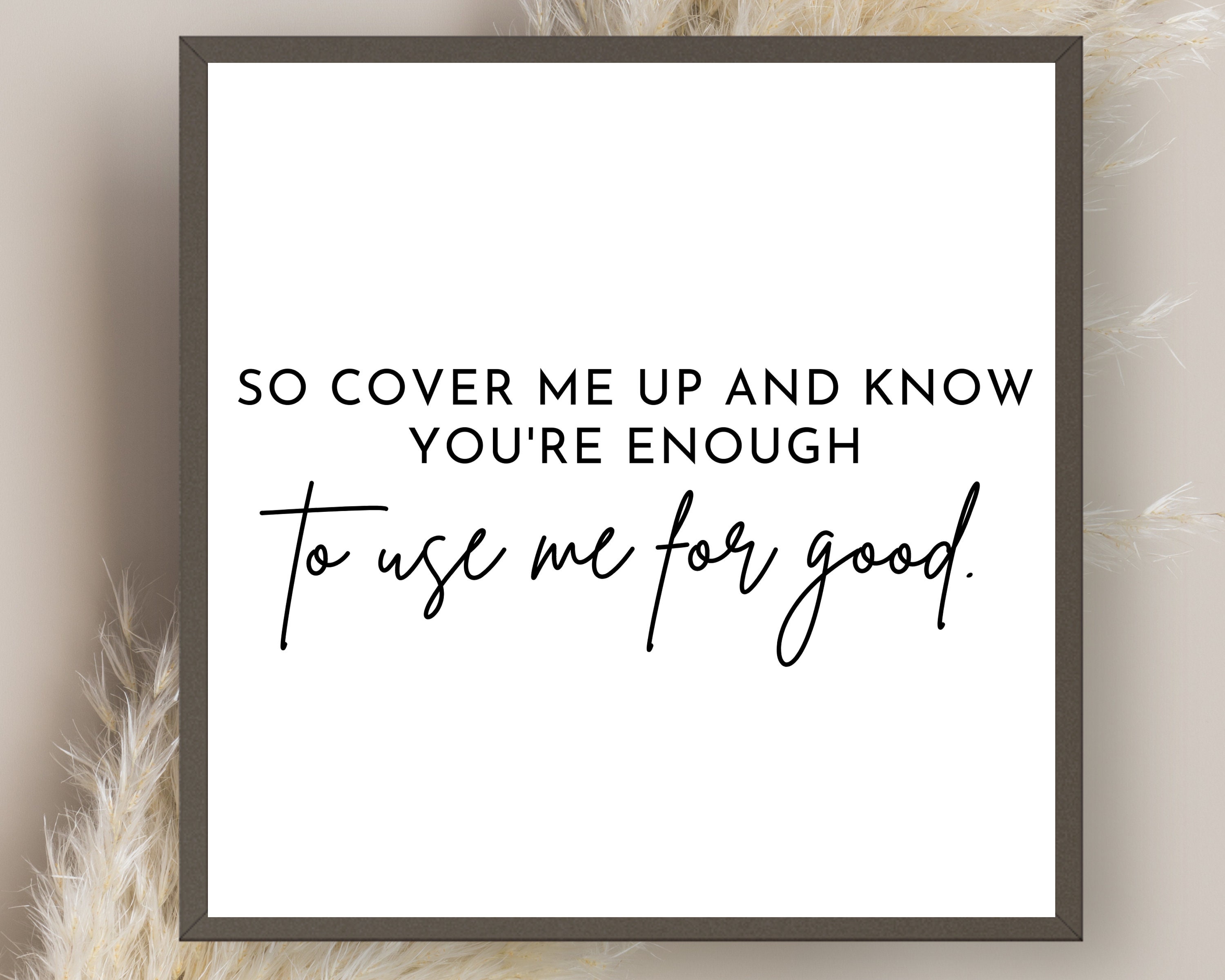 Cover Me up Lyrics Digital Print - Etsy