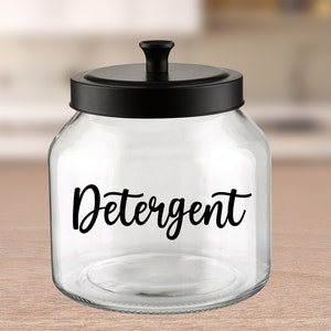 Detergent Label Decal / Laundry Room Decor / Laundry Detergent Label / Laundry Room Organization Labels