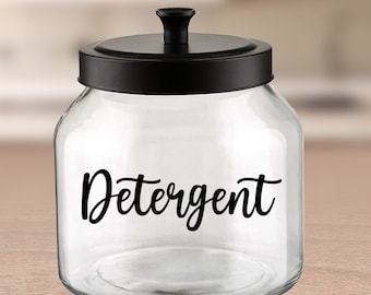 Detergent Label Decal / Laundry Room Decor / Laundry Detergent Label / Laundry Room Organization Labels