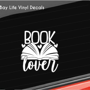 Reading Book Lover Vinyl Decal, Book Lover Decal, Book Reader Quote Home/Laptop/Computer/Truck/Car/Tumbler Sticker Decal