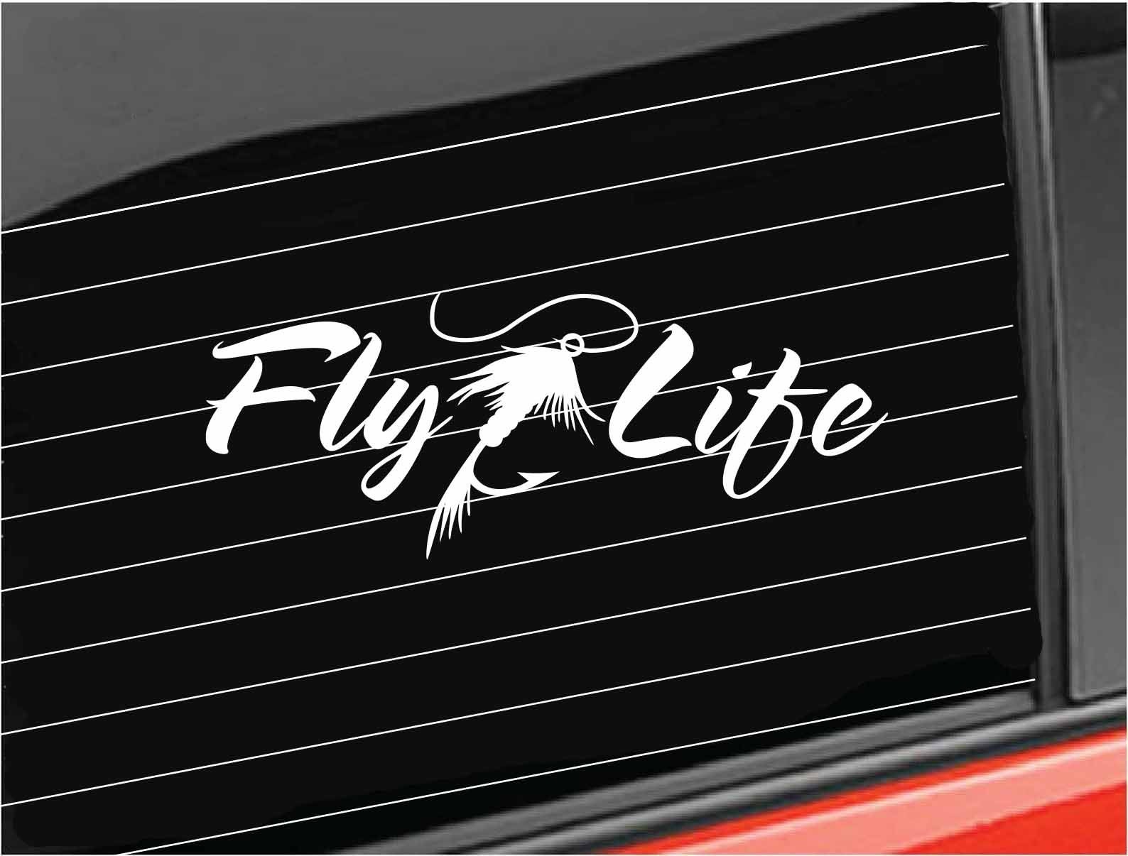 Fly Fishing Vinyl Decal Fly Life Fishing Stream Trout Fly Etsy