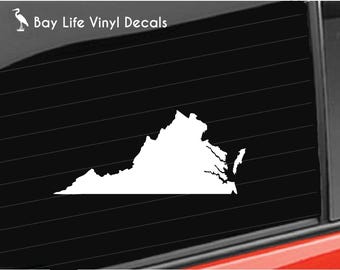 Virginia State Vinyl Decal, Virginia State Sticker USA State Virginia Decal Home/Laptop/Computer/Truck/Car Bumper Sticker Decal