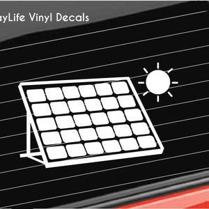 Solar Panel Vinyl Decal, Smart Energy Turbine Solar Decal, Recycle Solar Energy Decal Car/Truck/Home/Laptop/Computer/Phone Decal