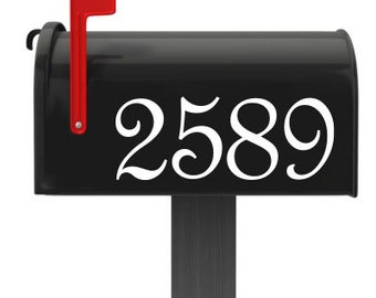 Mailbox Numbers Vinyl Decal, Mailbox Address Numbers Decal, Mailbox Number Stickers (cost for 5 numbers or less).