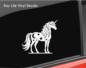 Unicorn Horse Vinyl Decal, Mythical Horse Sticker