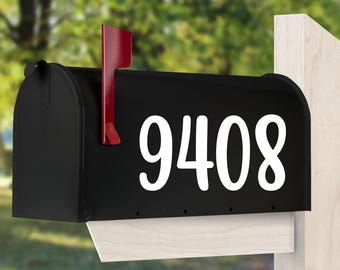 Mailbox Numbers Vinyl Decal, Mailbox Address Numbers Decal, Door Numbers, Mailbox Number Stickers (cost for 5 numbers or less).
