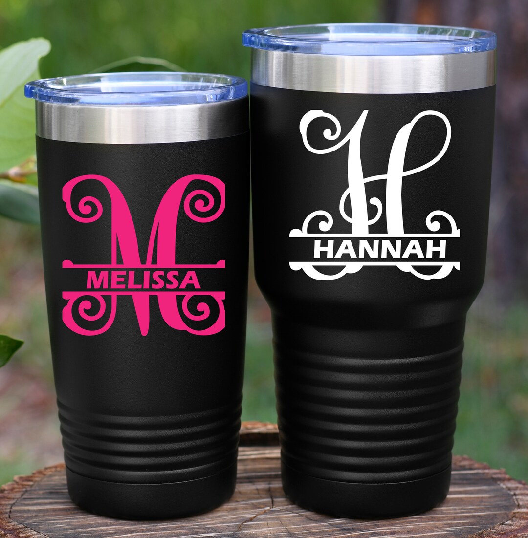 Personalized Decal Tumbler Decal for Women Car Monogram Etsy
