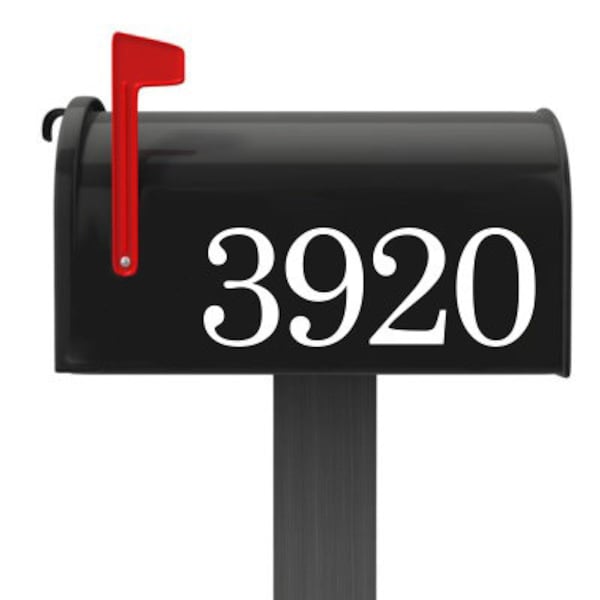 Mailbox Numbers Vinyl Decal, Mailbox Address Numbers Decal, Door Numbers, Mailbox Number Stickers (cost for 5 numbers or less).