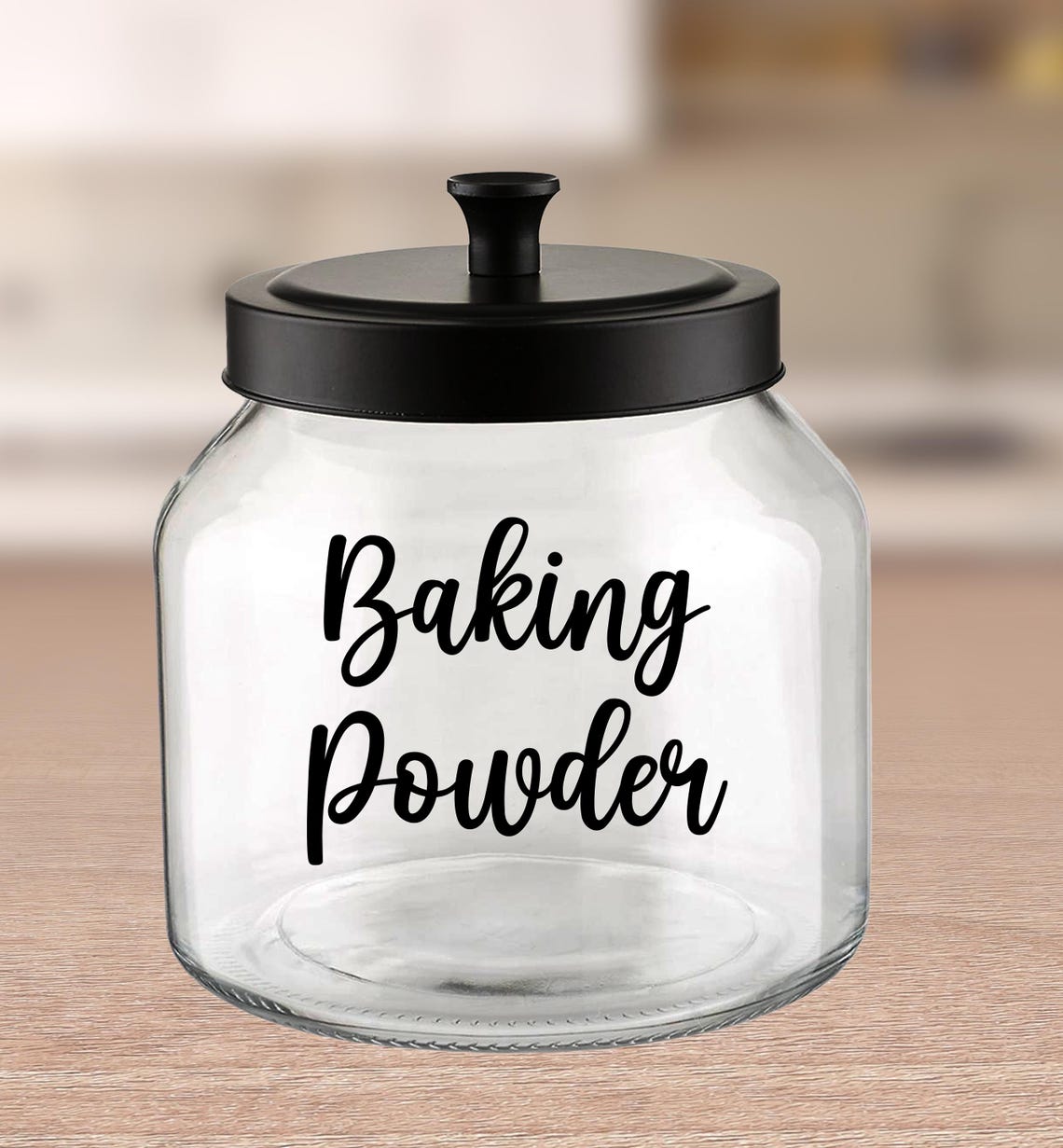 Baking Powder Label / Kitchen Vinyl Decal, Kitchen Cooking Baking ...
